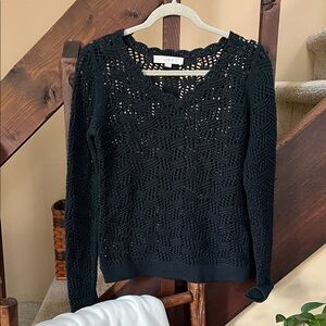 LOFT size small Women's Green V-Neck Sweater